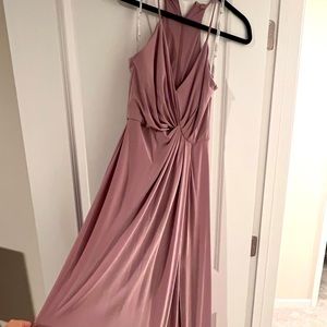 Mauve colored dress from David's bridal